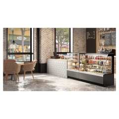 Витрина кондитерская Chilz VETE KUB LUX 90 белый, вяз тосини