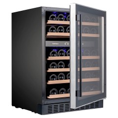 Винный шкаф Temptech Premium WPX60DCB двухзонный черный
