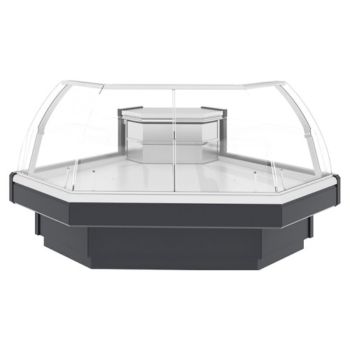 Витрина холодильная Lida Midi-1 SU Fish (1450х1450х1250 мм) угловая внешняя, встроенный агрегат