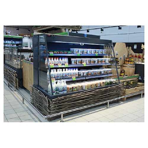 Горка холодильная ENTECO MASTER НЕМИГА П CUBE1 Н 187 ВС-0,79-3,74-1-5Х (встроенный агрегат)