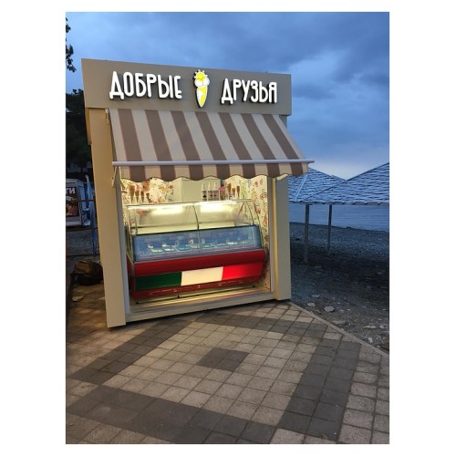 Витрина для мороженого Lida Junior Lightbox (1370х1170х1250 мм)