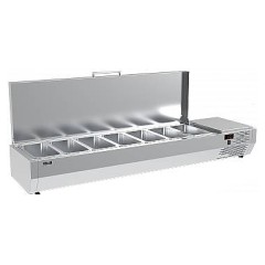 Витрина холодильная Carboma IDO A40 SM 1,6 (7 GN1/3) c крышкой