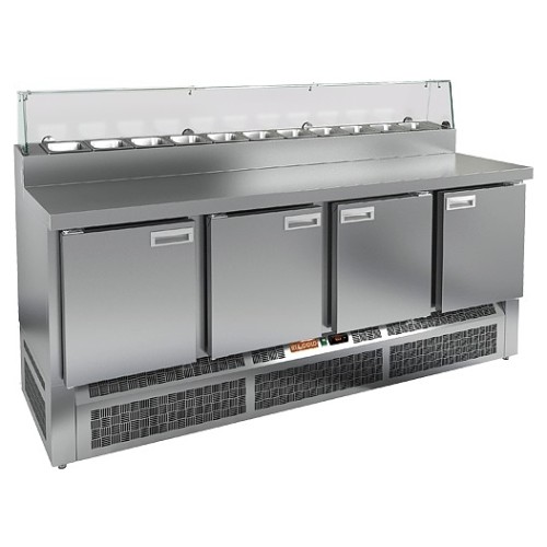 Стол для пиццы HICOLD PZE2-1111/GN (1/6) стекло
