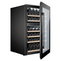 Винный шкаф Temptech Oslo OZ90DB двухзонный черный