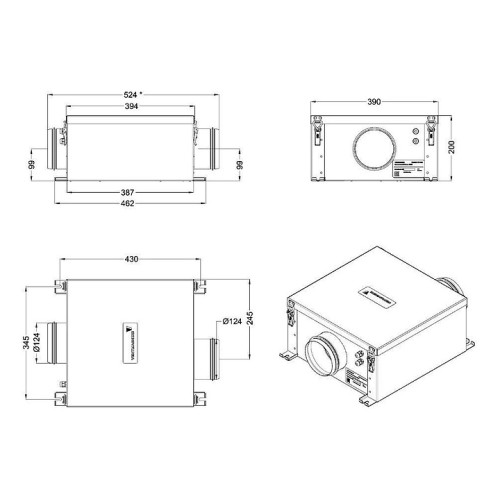 Установка вытяжная Ventmachine Orange EV700