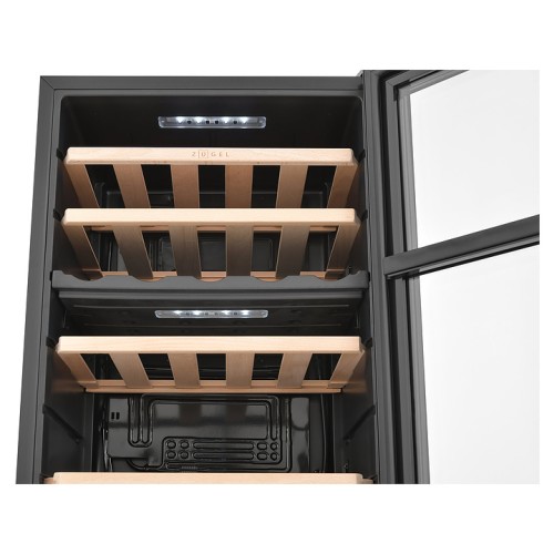 Винный шкаф Zugel ZCWF331DB черный
