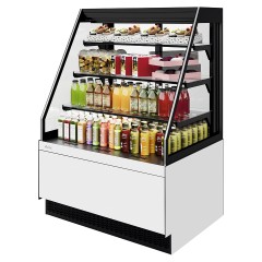 Витрина кондитерская открытая Chilz VETE II KUB OFT 90 белый глянец, металлик