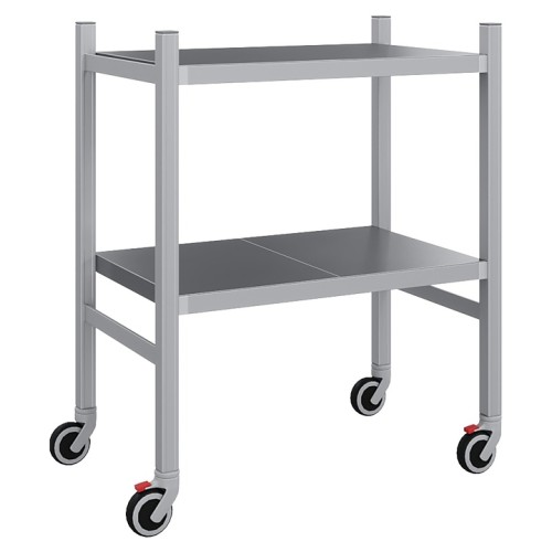Стеллаж-тележка мобильный POLAIR LOAD.ME.MOBILE INOX МI09.2.40.12 400х900х1200 мм