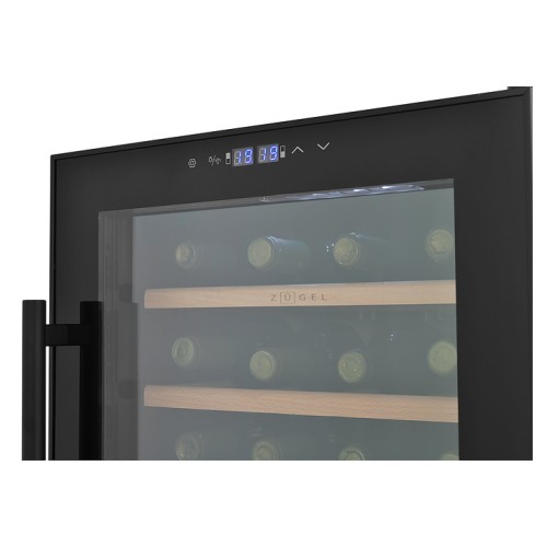 Винный шкаф Zugel ZCWF281DB черный