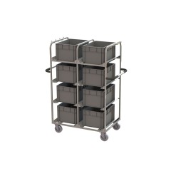 Тележка производственная MetallCart X01 для перевозки ящиков (8 шт.)