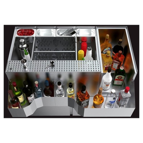 Модуль барный БАР-РУС БР-Б/99 Ледовая крепость (выдвижные ящики)