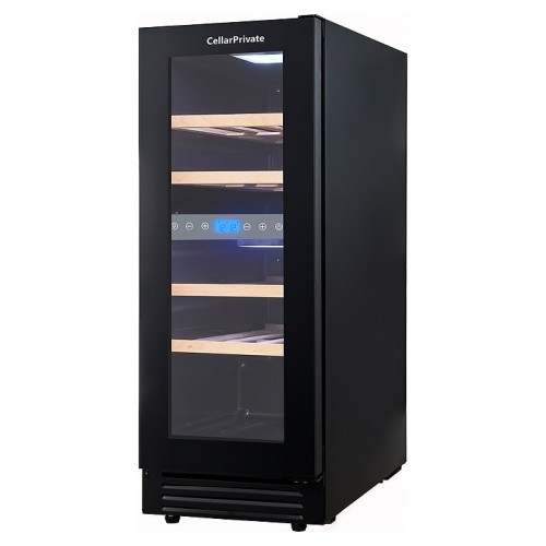 Винный шкаф Cellar Private CP017-2TBH черная дверь со скрытой рукояткой