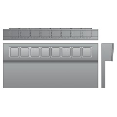 Стол для салатов ТММ СХСБ-П-1/2Д (1390х700х1000)