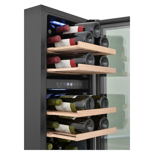Винный шкаф Zugel ZCWI310DB черный
