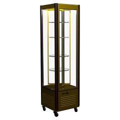 Витрина кондитерская Carboma D4 VM 400-2 (R400Cвр Люкс, коричнево-золотой)