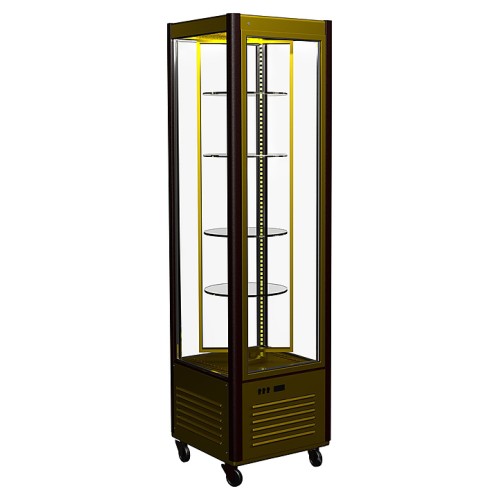 Витрина кондитерская Carboma D4 VM 400-2 (R400Cвр Люкс, коричнево-золотой)
