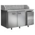 Стол холодильный для пиццы Finist СХСпцгб-700-2 (боковой холодильный агрегат) с гранитными столешницей и бортами