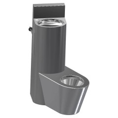 Унитаз антивандальный Oceanus 1-004.2(R) (нерж. сталь) правый