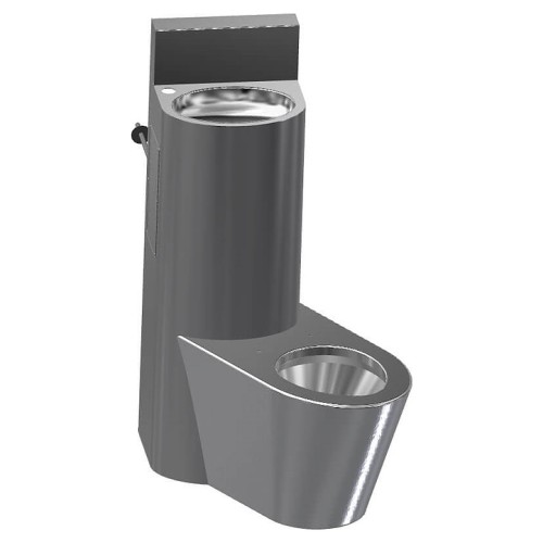 Унитаз антивандальный Oceanus 1-004.2(R) (нерж. сталь) правый