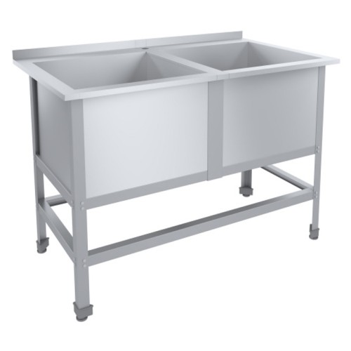 Ванна моечная ПищТех Стандарт НК с бортом ВМО2-430СНК-Мб