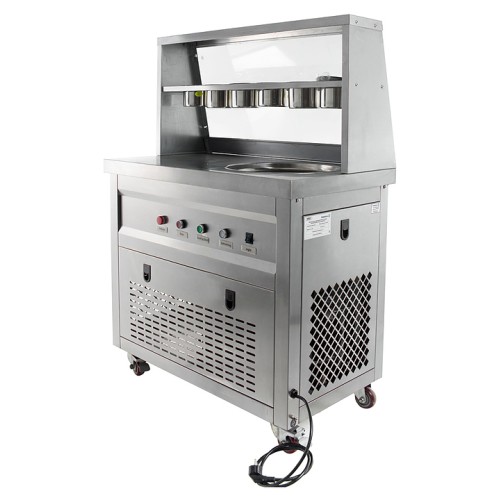 Фризер для жареного мороженого Foodatlas KCB-1Y (контейнеры, световой короб, стол для топпингов)