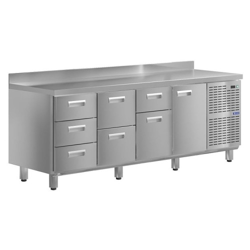 Стол холодильный KAYMAN КСХ-3241/70 (1 дверь, 7 ящиков)