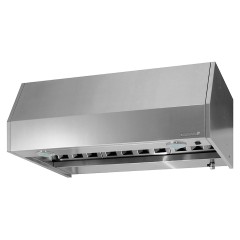 Зонт приточно-вытяжной пристенный Mecon Norma Inox ЗПЗн 600х1000х400 мм (закрытый), с комплектом светильников