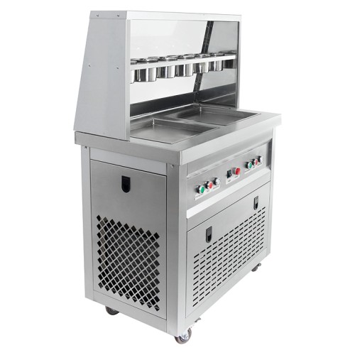 Фризер для жареного мороженого Foodatlas KCB-2F (контейнеры, световой короб, 2 компрессора)