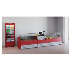 Витрина холодильная Carboma Colore GC75 SV 1,5-1 (паттерн) (статика)