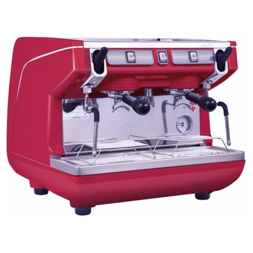Кофемашина Nuova Simonelli Appia Life Compact 2 Gr S красная, высокие группы, экономайзер, полуавтомат