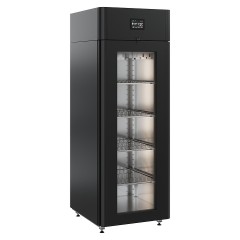 Шкаф холодильный POLAIR CS107-Meat стеклянная дверь, черный, тип 2