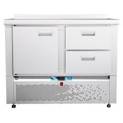 Стол морозильный Abat СХН-70Н-01 (дверь, 2 ящика 1/2, борт)