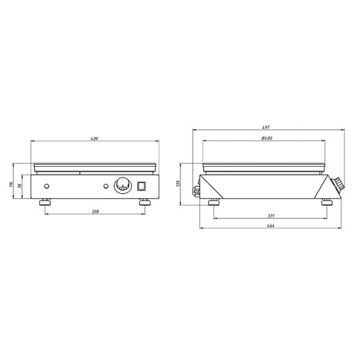 Блинница Grill Master Ф1БкрЭ 400 мм