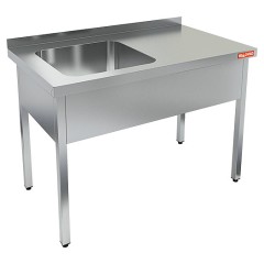 НСО1М-10/6БЛ стол-моечная ванна, 1 секц. (500х400х250) слева, HICOLD RUS