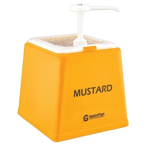 Диспенсер для соуса Gastroplast GDH-01 2,5 л с дозатором 25 мл (полипропилен) желтый