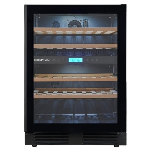 Винный шкаф Cellar Private CP043-2TBH черная дверь со скрытой рукояткой