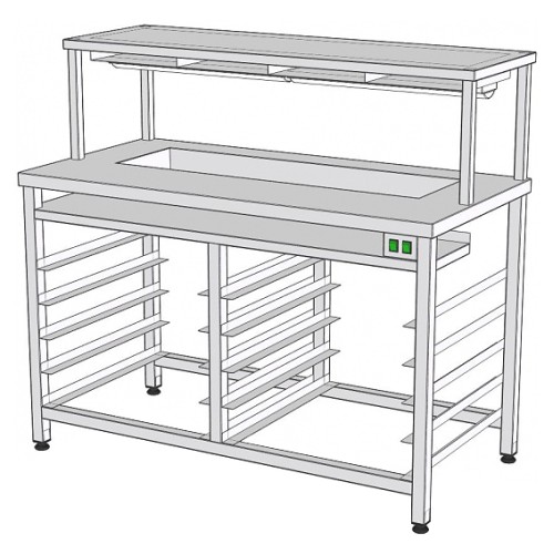 Стол фасовочный для сэндвичей RoboLabs СФ-140Т