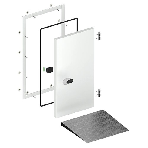 Дверь распашная для холодильной камеры ПРОФХОЛОД Оптима РДО О 1100 1900 100 (1100x1900 мм, панель 100 мм)