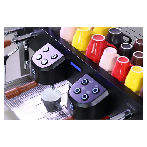 Кофемашина Carimali Glow GL-E2-B&W 2 Gr высокие группы, черная с белым