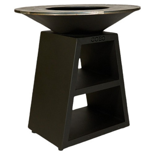 Гриль уличный COEO TRIO 98 h=100 см черная сталь