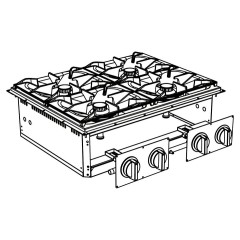 Плита газовая встраиваемая Apach SLDIG7RG8