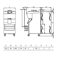 Батч-фризер для мороженого STAF59 BFX600 W