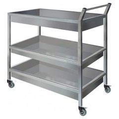 Тележка для сбора посуды Finist ТСП 800х500х1000 мм 3 поддона