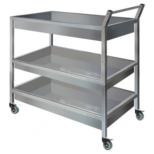 Тележка для сбора посуды Finist ТСП 800х500х1000 мм 3 поддона