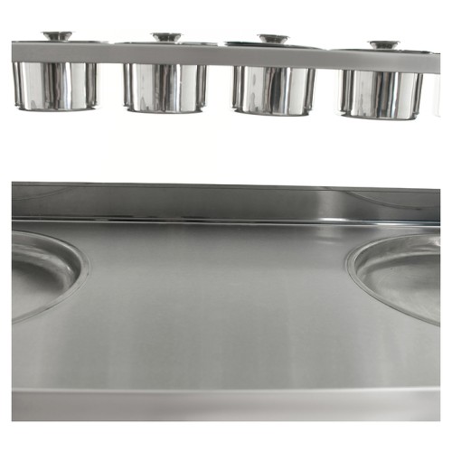 Фризер для жареного мороженого Foodatlas KCB-2Y (контейнеры, стол для топпингов, 2 компрессора)