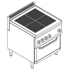 Плита электрическая Tecnoinox PFU70V7