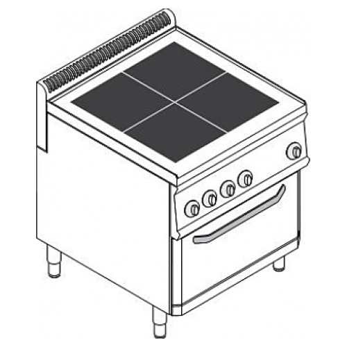 Плита электрическая Tecnoinox PFU70V7