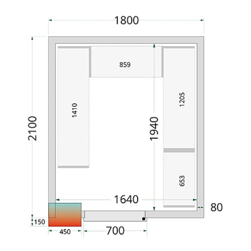 Камера холодильная TEFCOLD CRPF1821