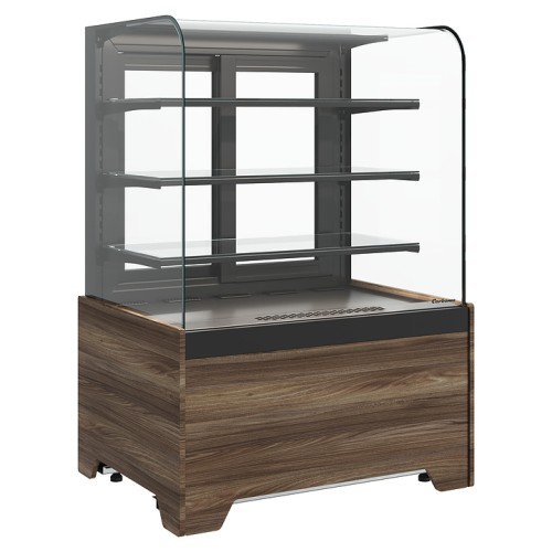 Витрина кондитерская Carboma Radius KR70 VM 0,9-1 Light (Bronze 9005/0109)