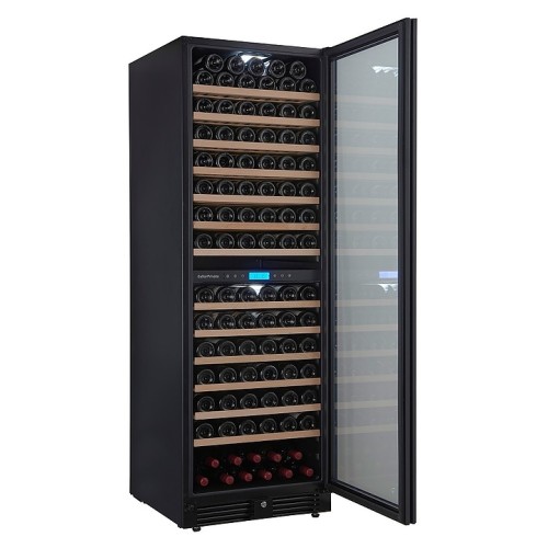 Винный шкаф Cellar Private СP165-2TBH черная дверь со скрытой рукояткой